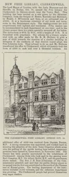 The Clerkenwell Free Library, Opened 10 October